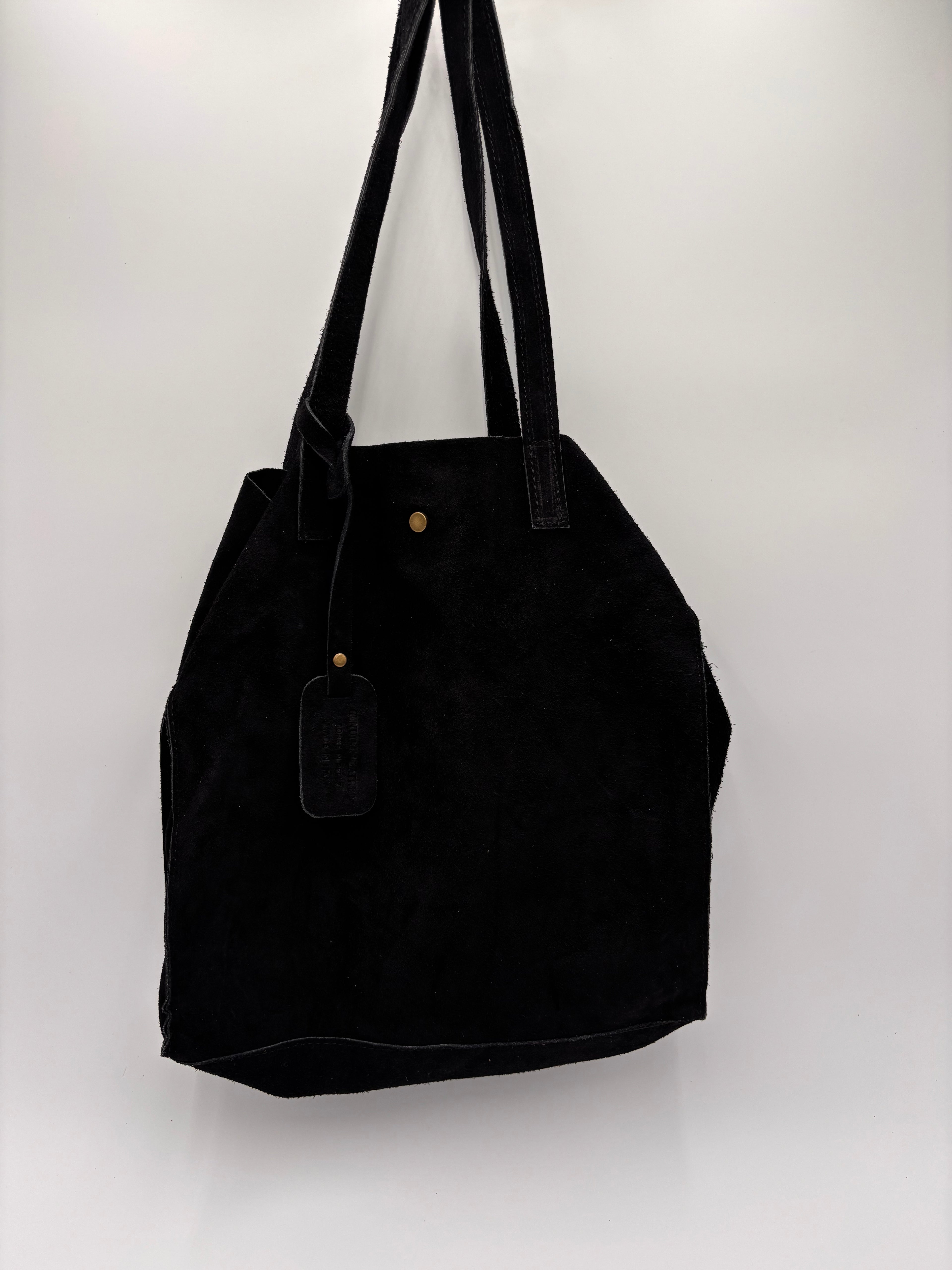 Mala saco camurça preto