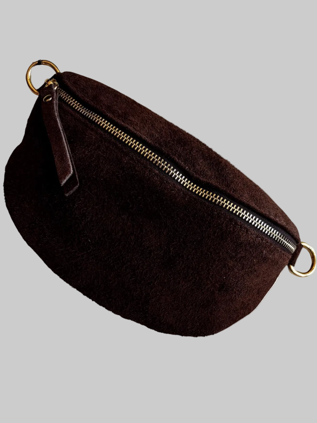 Bolsa de Cintura Camurça Castanho