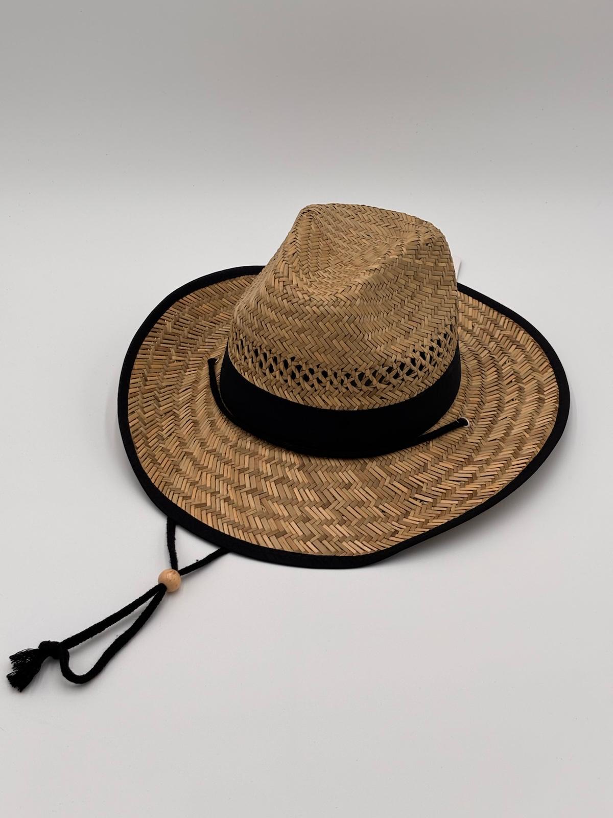 Chapéu em Palha Natural Faixa Preta