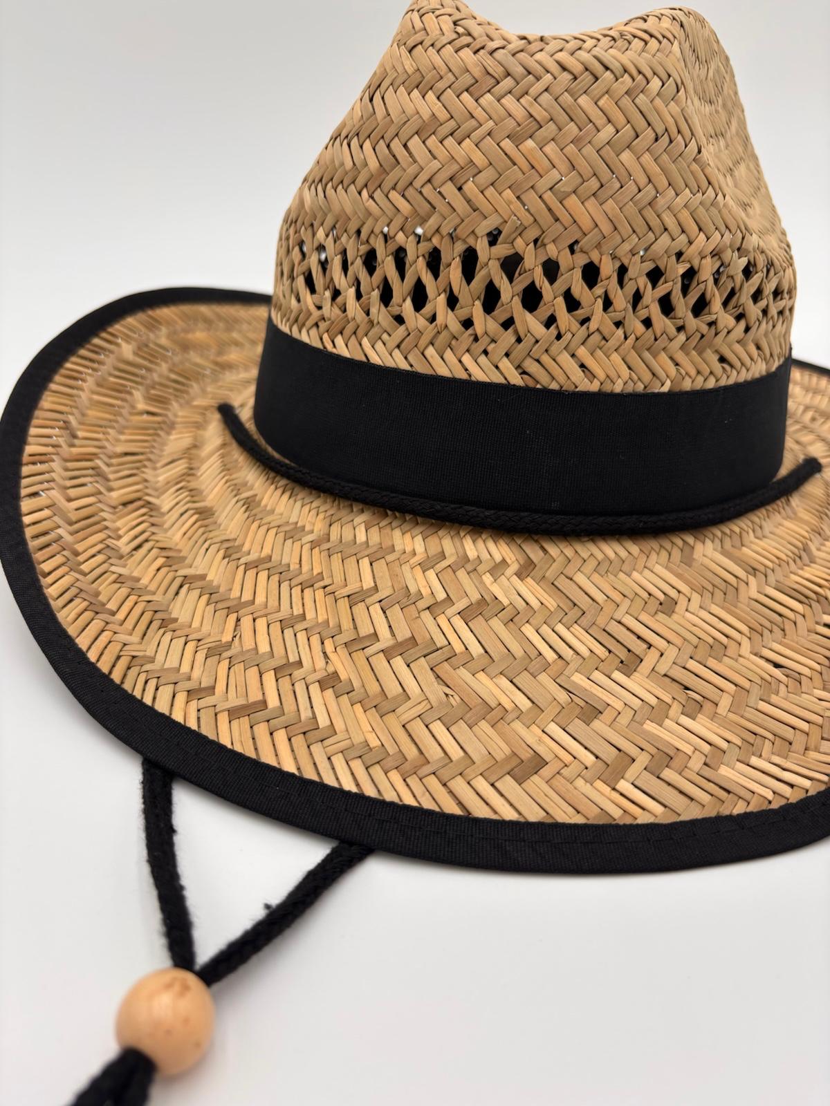 Chapéu em Palha Natural Faixa Preta