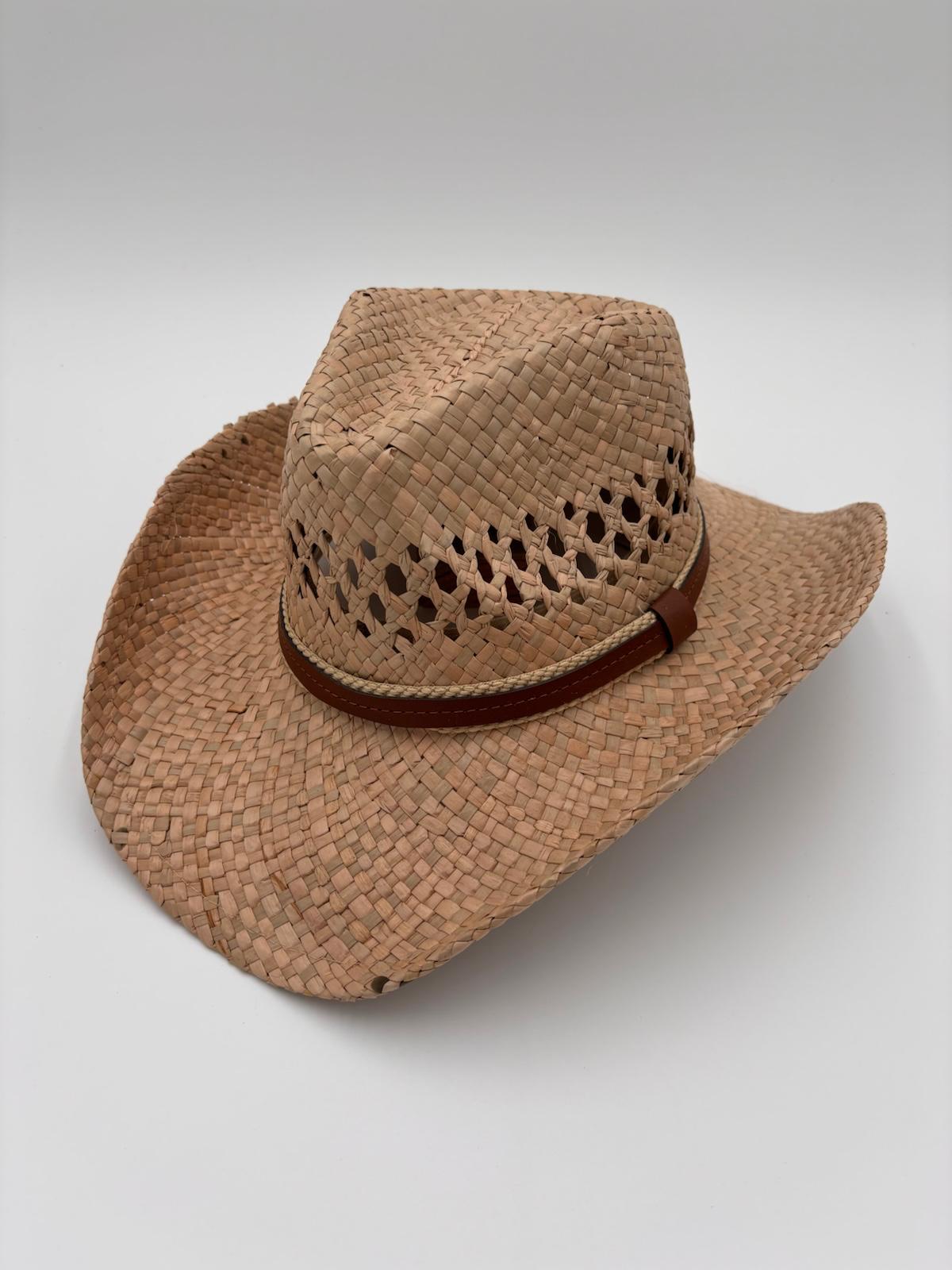 Chapéu em Palha Natural Curvado