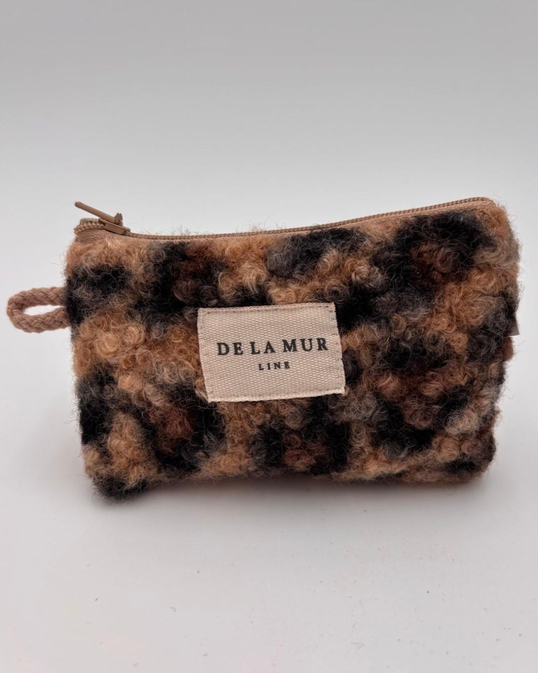 Carteira Pequena em Veludo  Animal Print