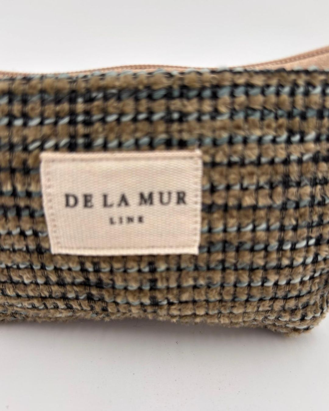 Carteira Pequena em Veludo Axadrezado