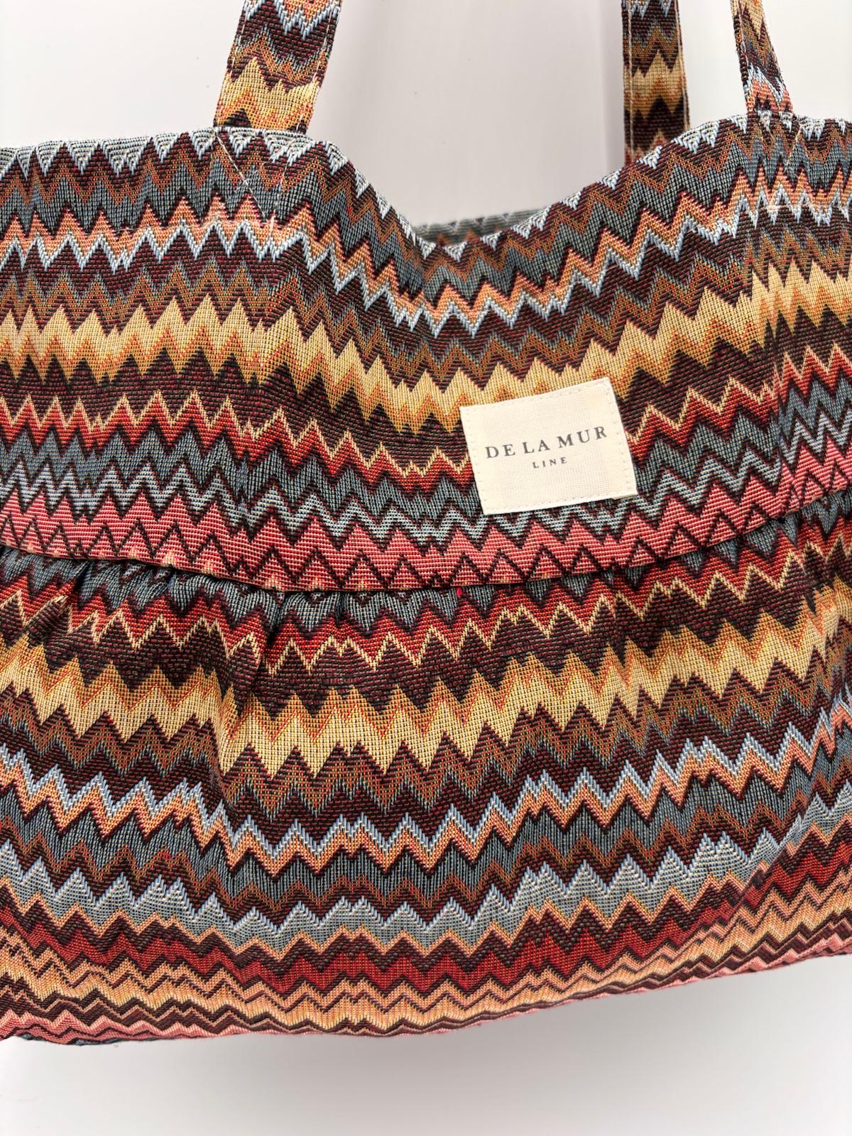 Saco Tote em Tecido Estampado