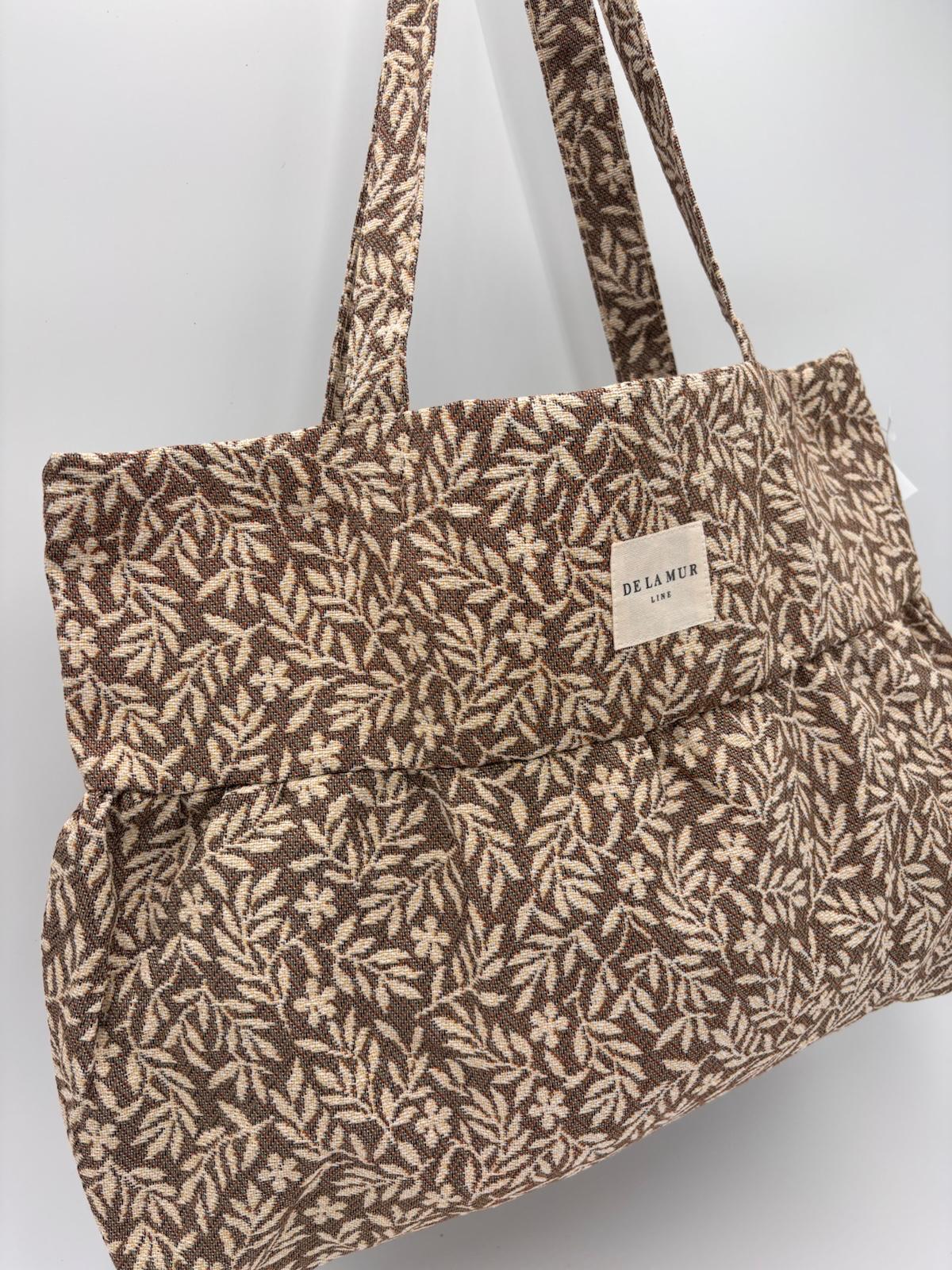 Saco Tote em Tecido Floral