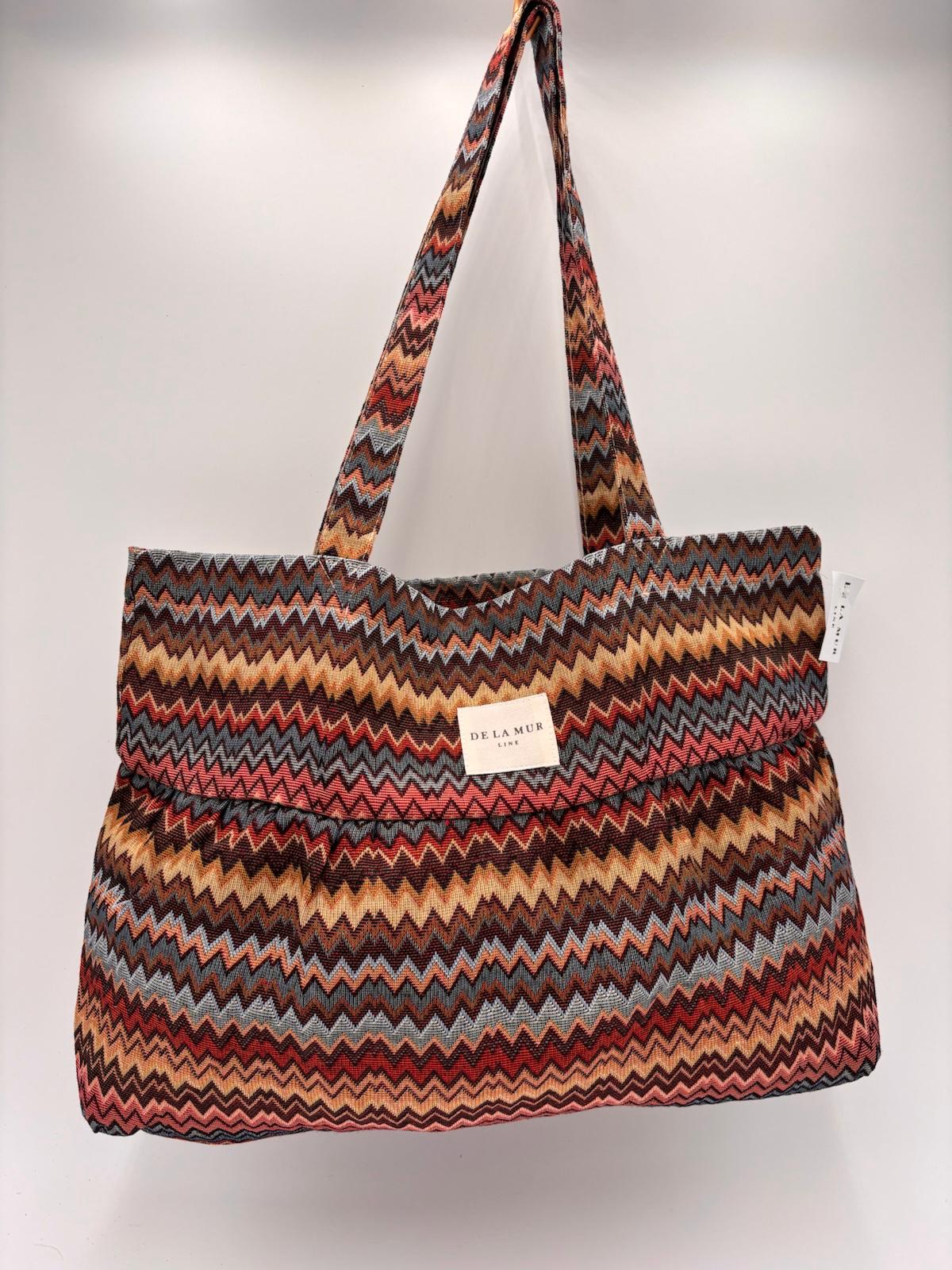 Saco Tote em Tecido Estampado