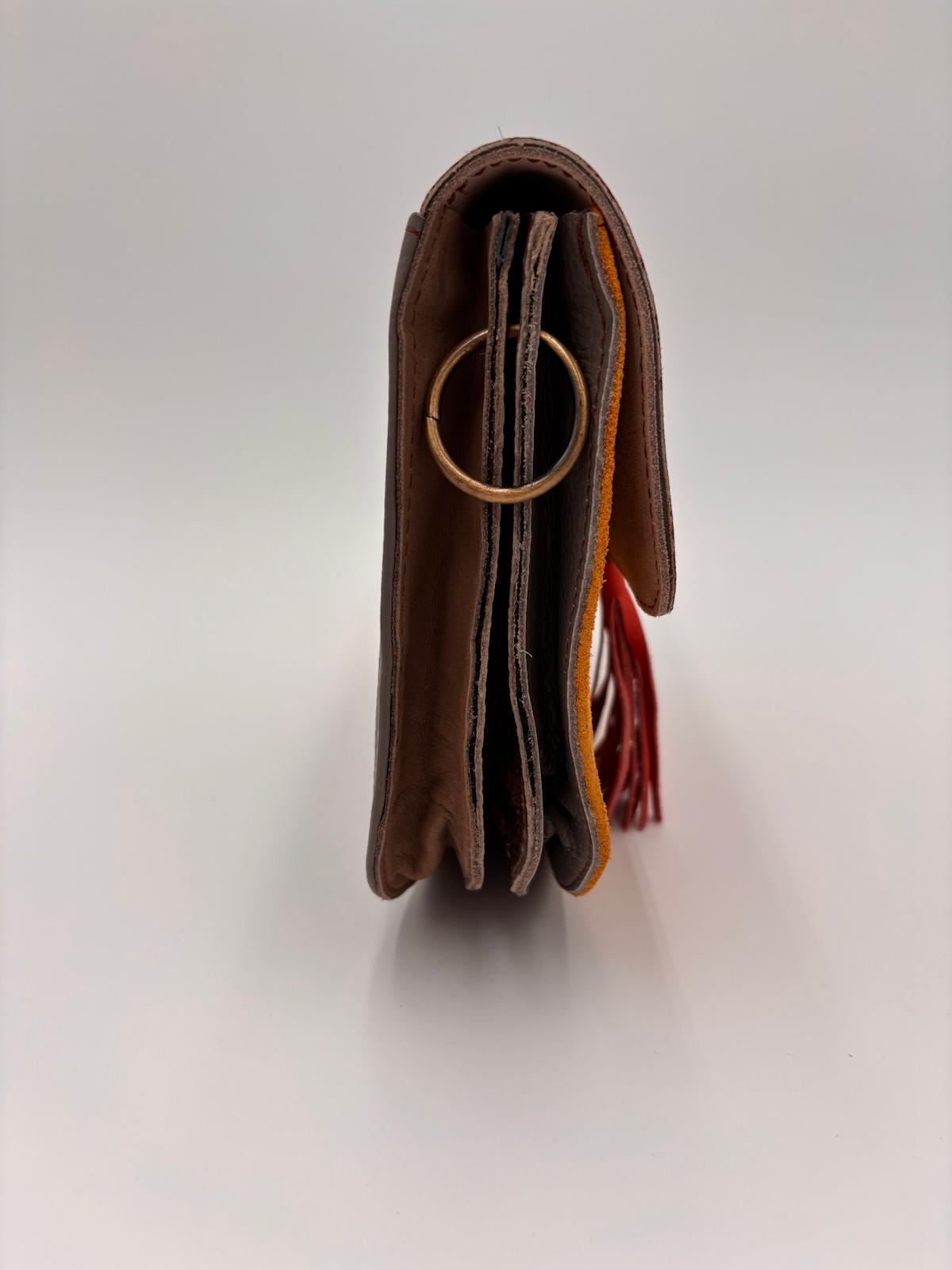 Mala Animal Print Camurça Mostarda