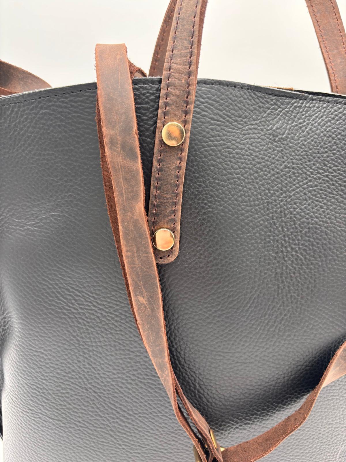 Mala Zebra Couro Castanho