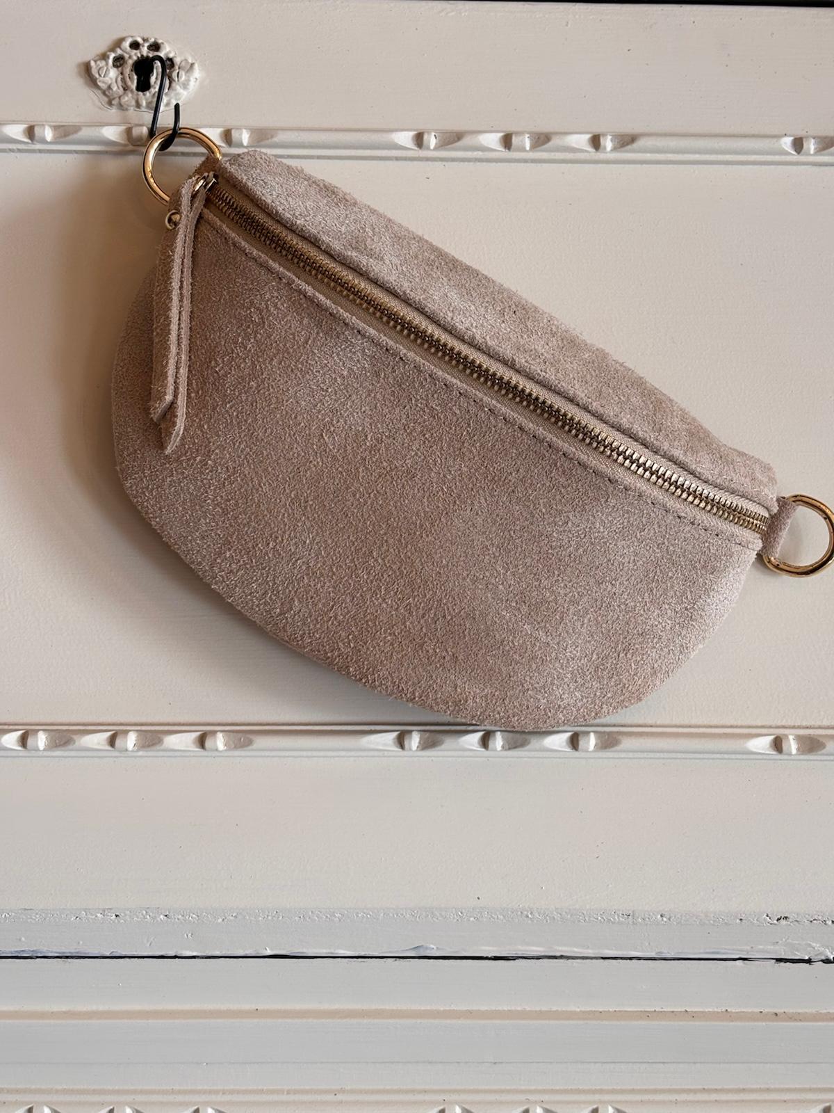 Bolsa de Cintura Camurça Bege