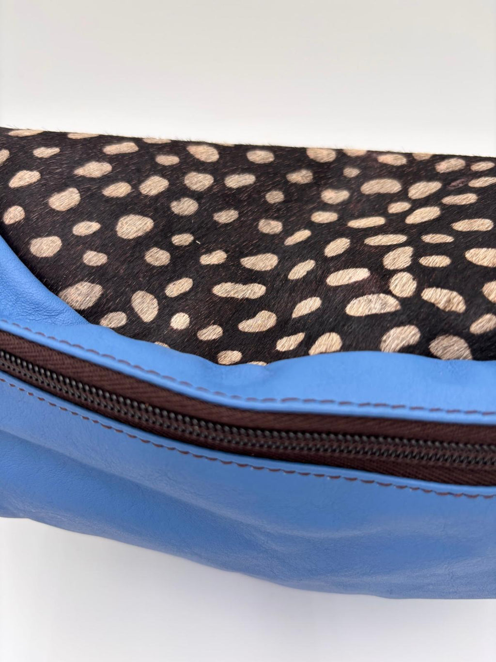 Bolsa de Cintura Animal Print Azul