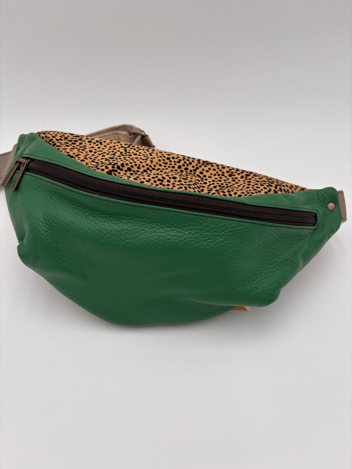Bolsa de Ombro Animal Print Verde