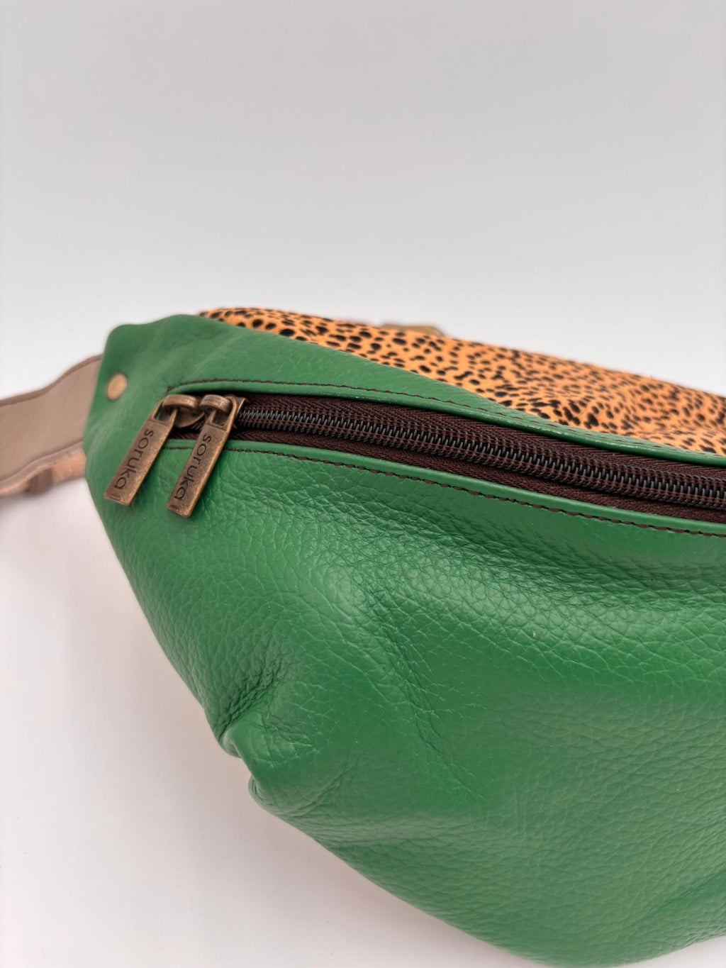 Bolsa de Ombro Animal Print Verde