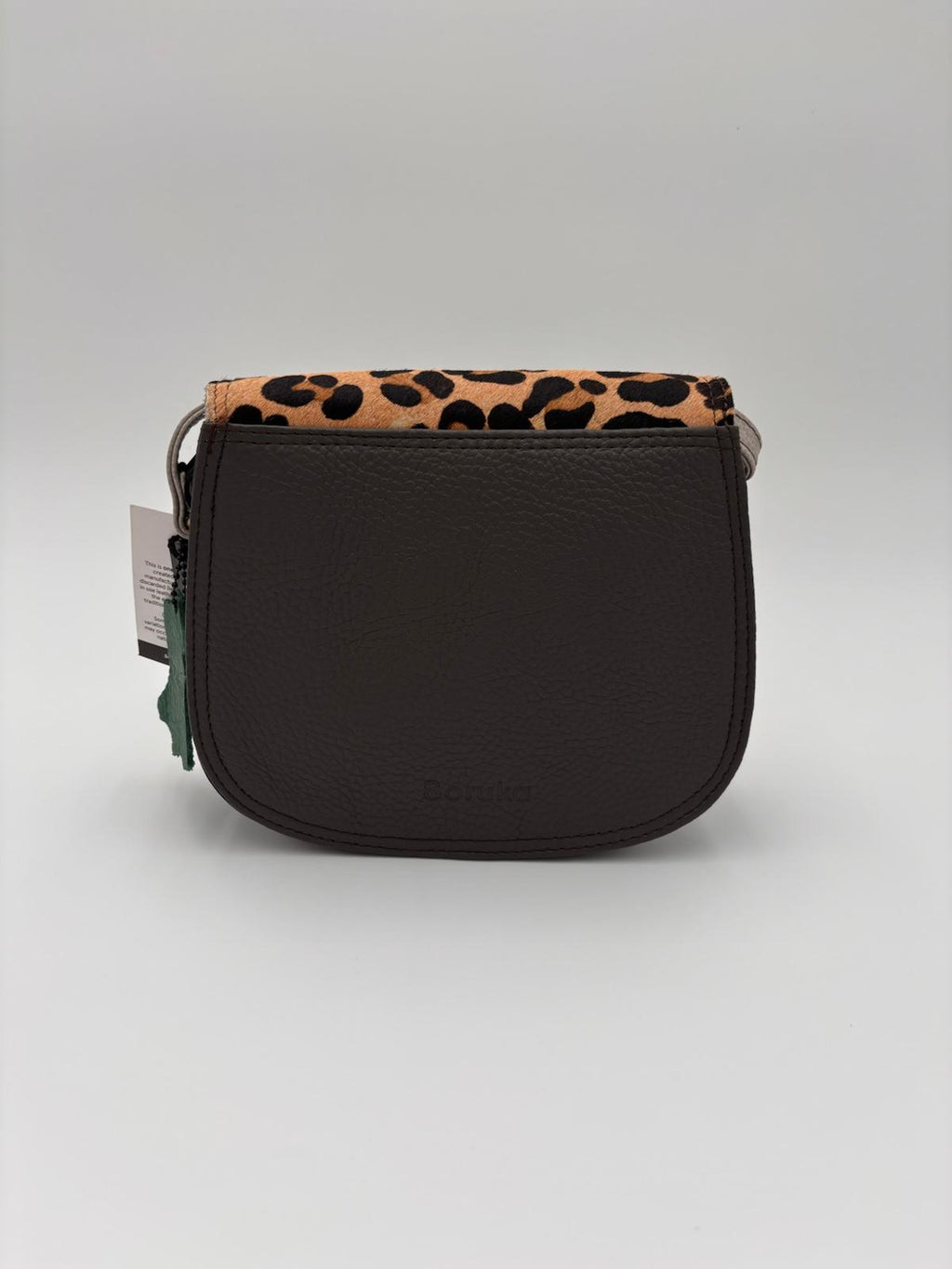 Mala Animal Print Couro Rosa