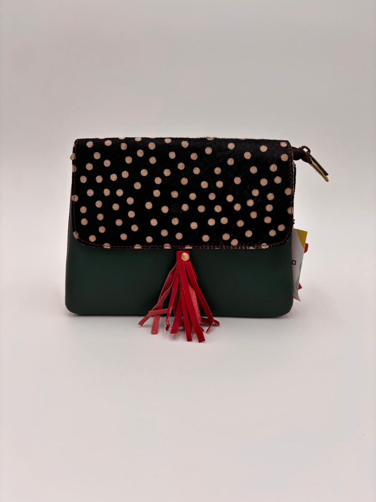 Mala Animal Print Base Verde Seco