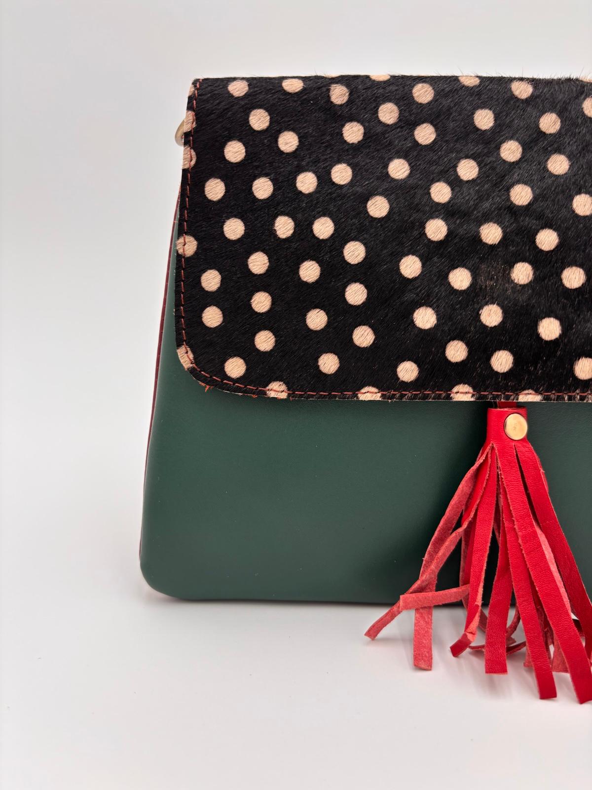 Mala Animal Print Base Verde Seco