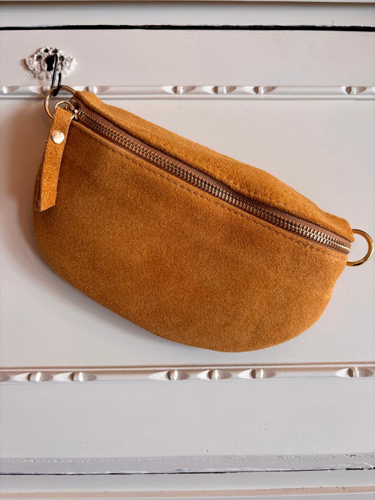 Bolsa de Cintura Camurça Camel