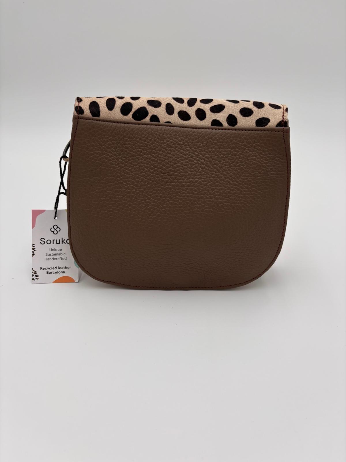 Mala Animal Print Camurça Rosa