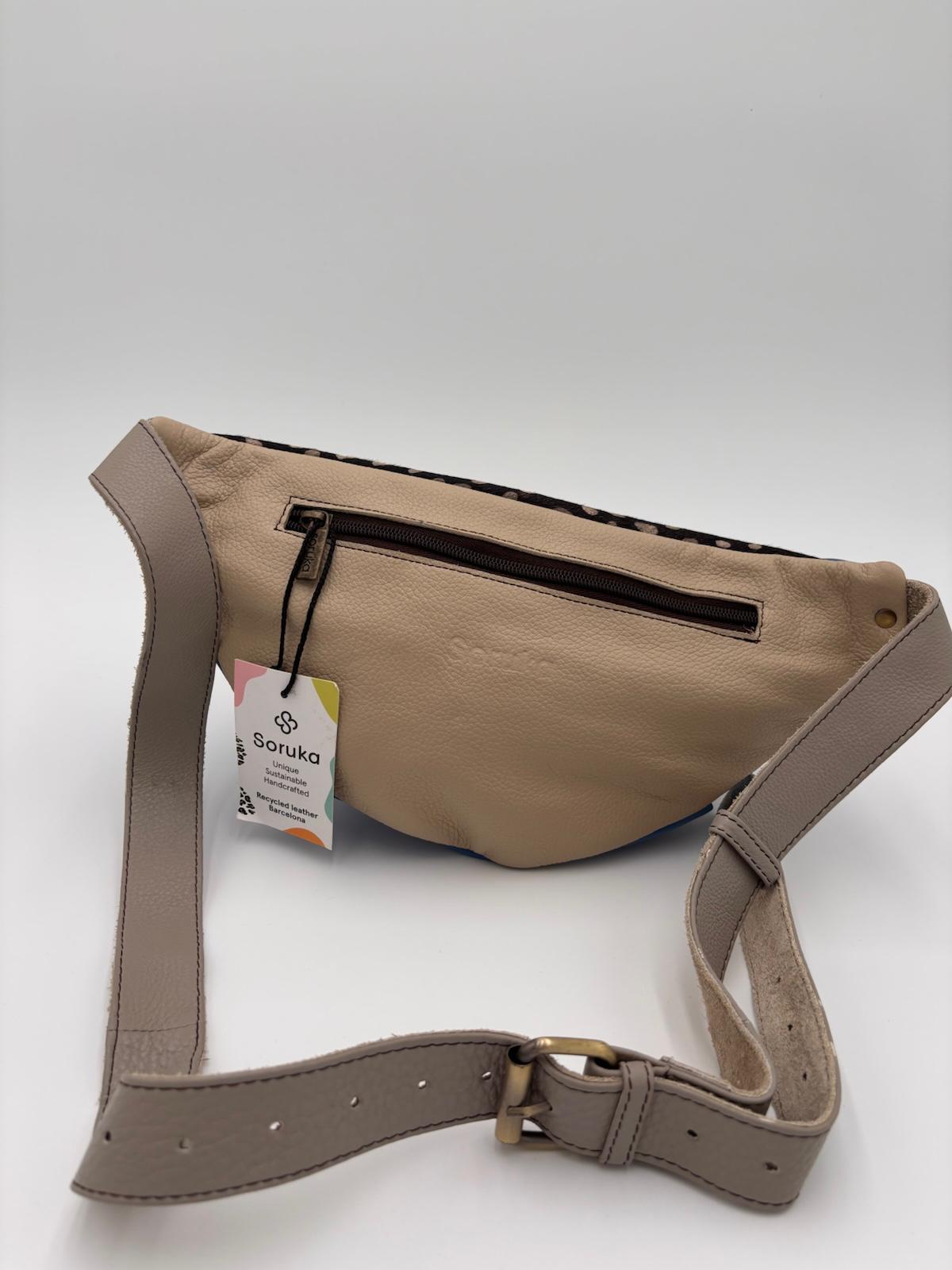 Bolsa de Cintura Animal Print Azul