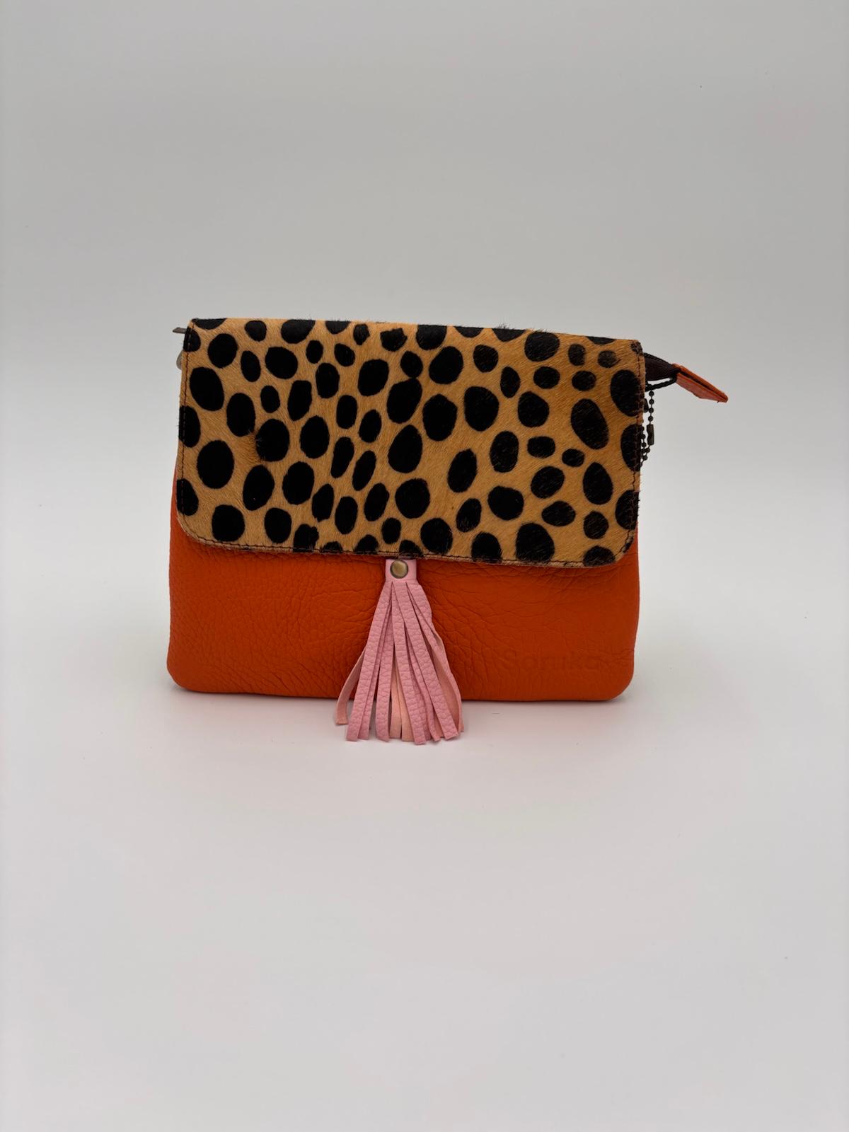 Mala Animal Print Base Laranja