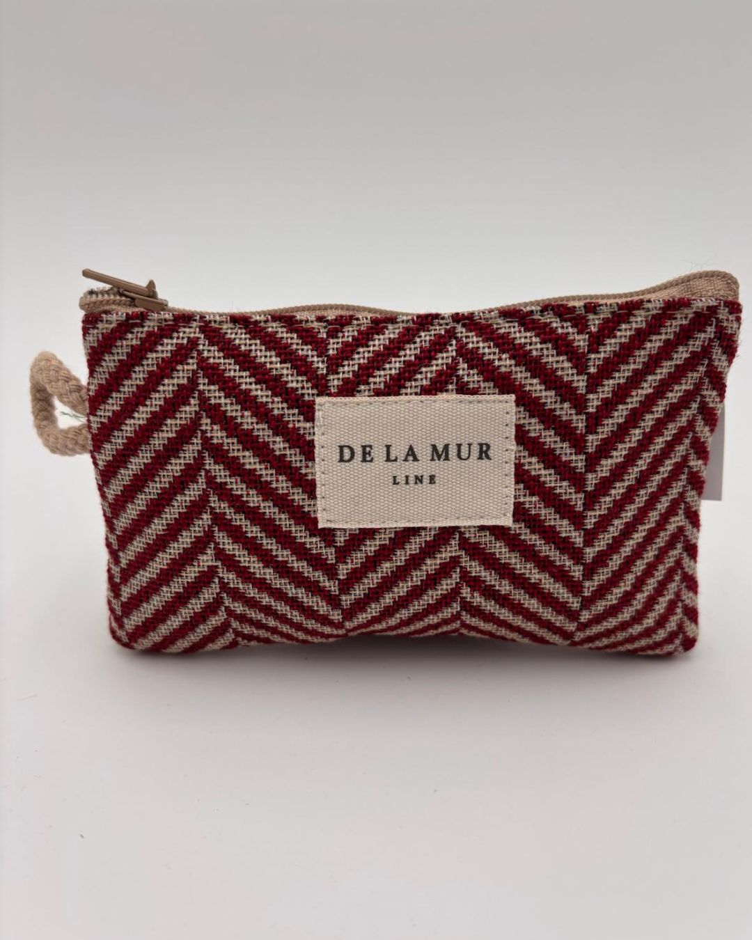 Carteira Pequena em Veludo Geométrico